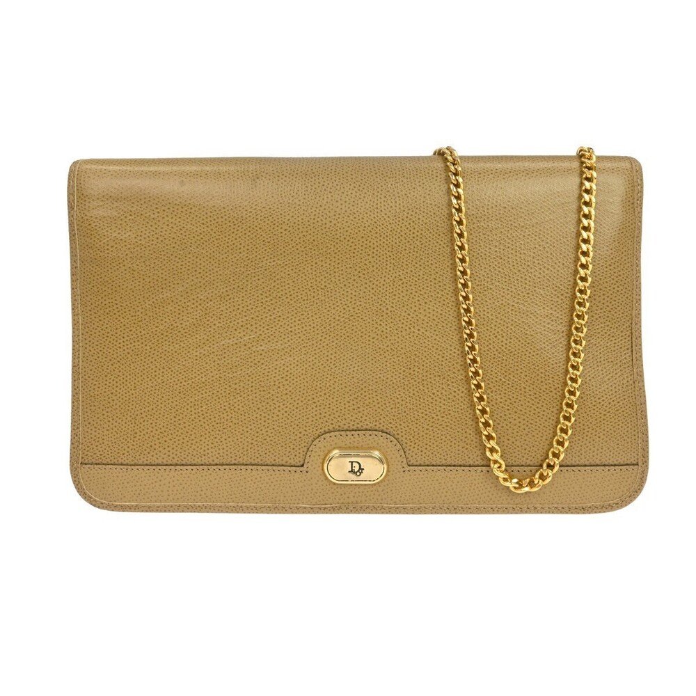 Christian Dior Vintage Chain Flap Leather